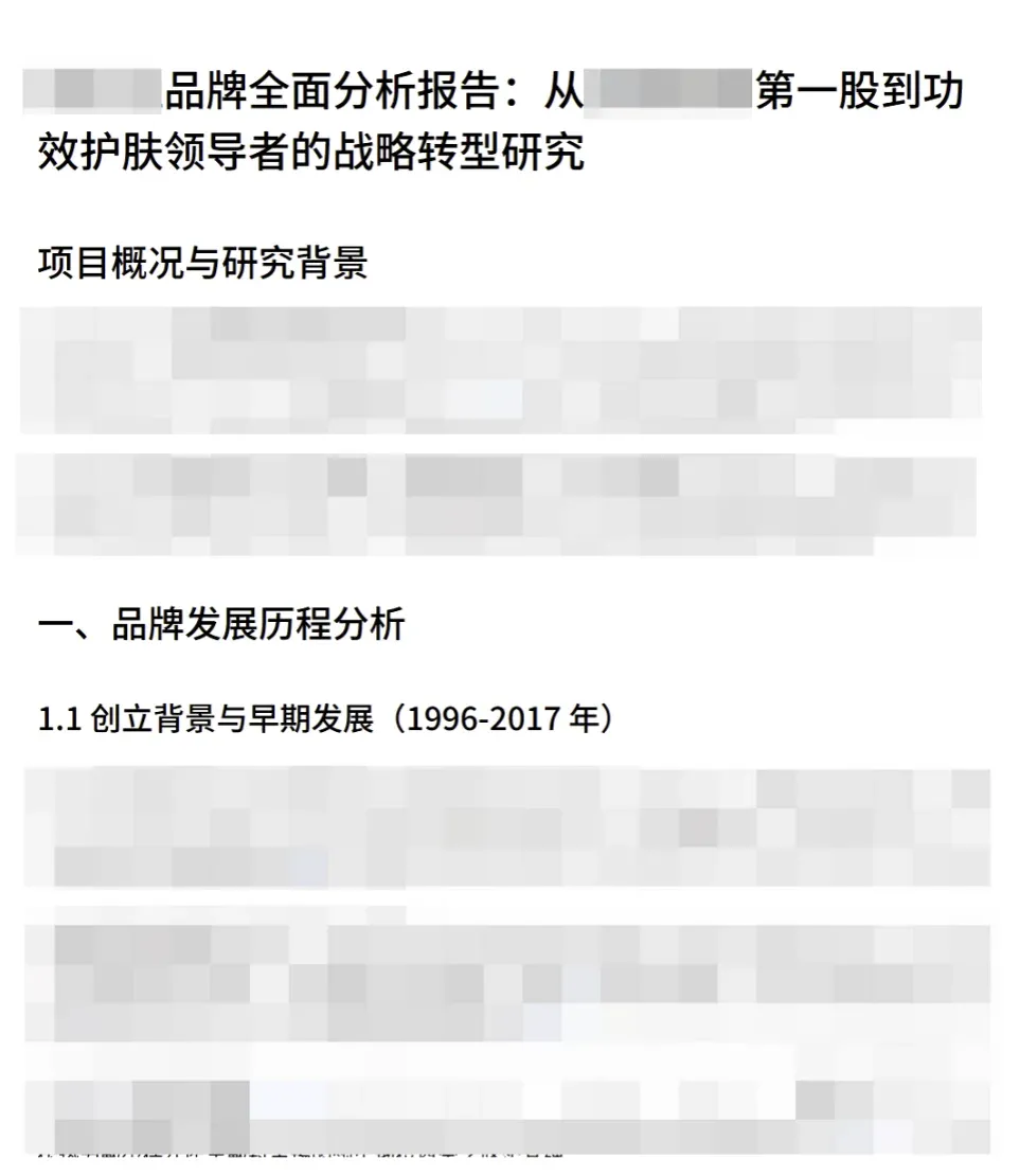 品牌分析报告文档截图