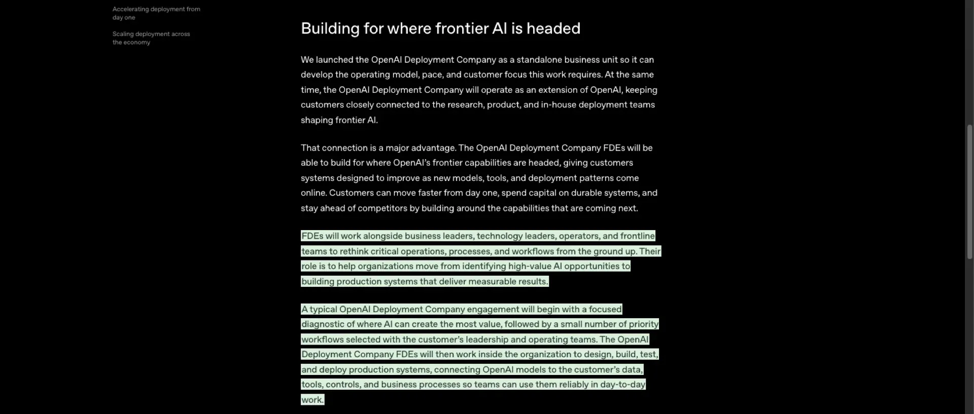 OpenAI 原文:FDE 从价值诊断到生产部署